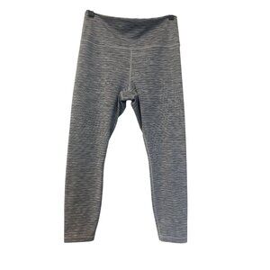 Athleta Transcend Stash High Rise Grey Leggings L